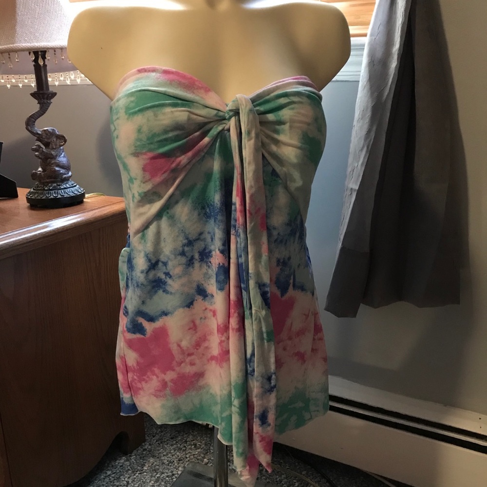 Strapless summer top